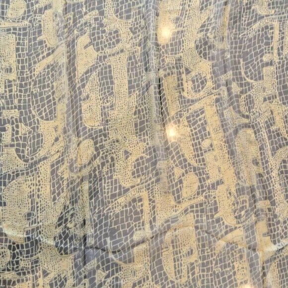 NEW AUTHENTIC RARE 2022 100% SILK CHRISTIAN DIOR PARIS SCARF SCARVE GOLD 60"X20" - Picture 2 of 15
